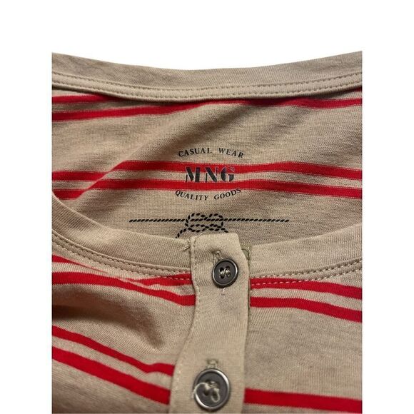 MNG by Mango striped top sz XL NWT - Picture 3 of 4